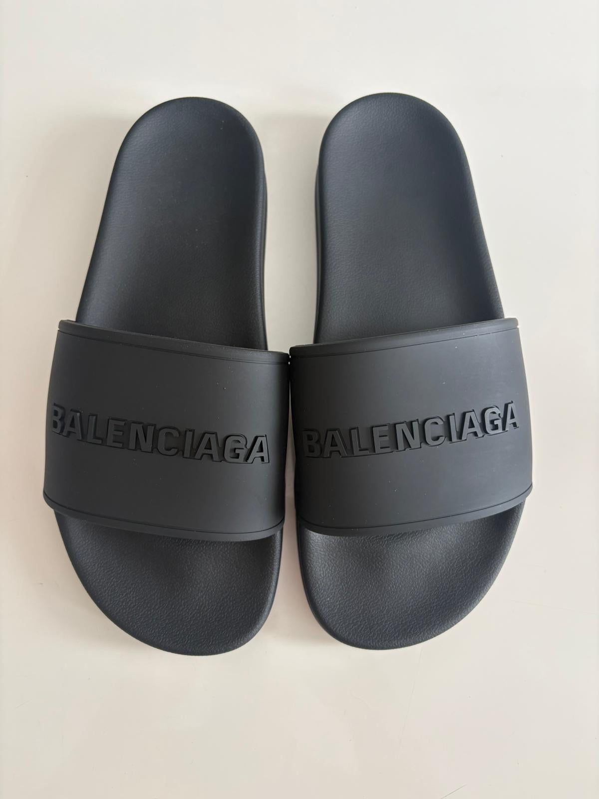 Balenciaga Pool Slide — Matte Black